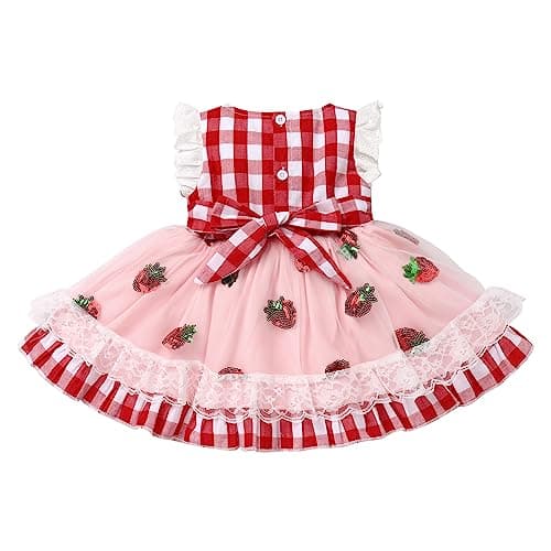 IMEKIS Baby Girls 1st Birthday Outfit Princess Cake Smash Photo Shoot