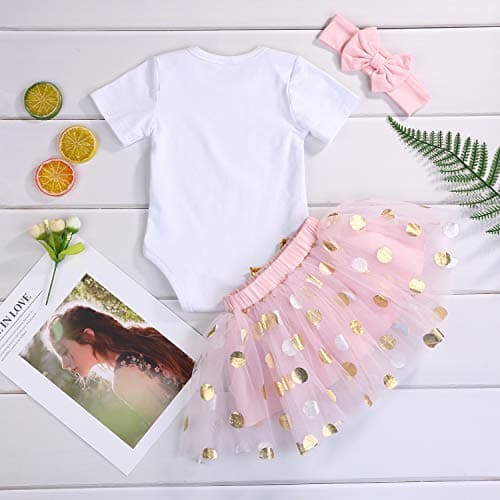 Viworld Baby Girl 1st Birthday Cake Smash Tutu Skirt Set