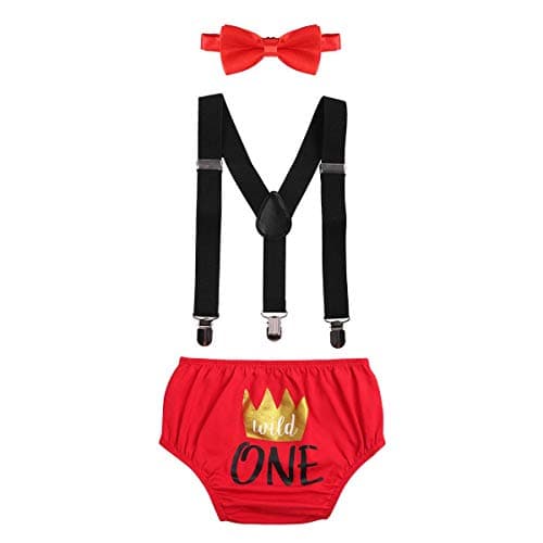 Wild ONE Birthday Cake Smash Outfit for Baby Boys