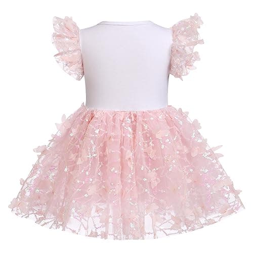 ODASDO Baby Girl 1/2 Birthday Tutu Dress Ruffle 0-24M