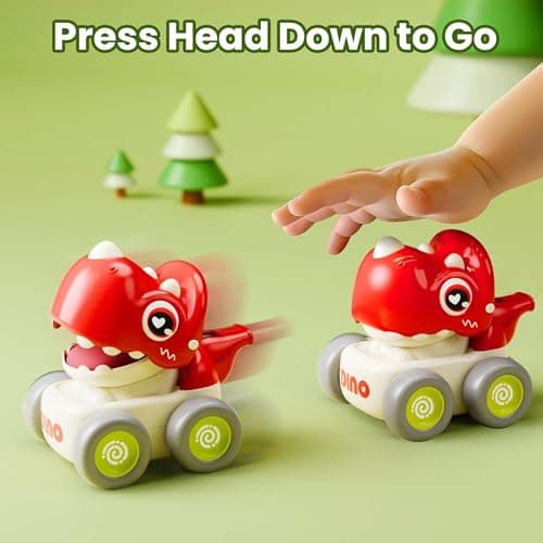 Dinosaur Car Toys for Toddlers 1-3 by iPlay, iLearn