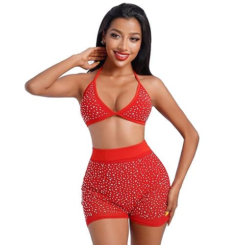 ABAFIP Women's Rhinestone Bikini Sets