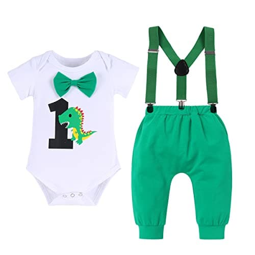 Wild One Dinosaur Birthday Outfit for Baby Boy