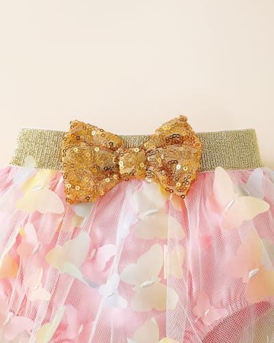 Renotemy Baby Girl 1st Birthday Outfit & Cake Smash Set with Hat