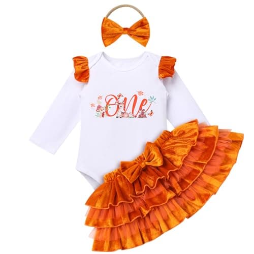 IBTOM CASTLE Baby Girl Velvet Romper Bow Headband Christmas Outfit