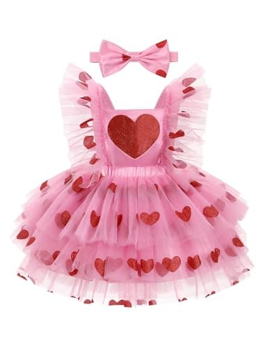 IMEKIS Toddler Girls St Patrick's Day Easter Princess Dress with Headband