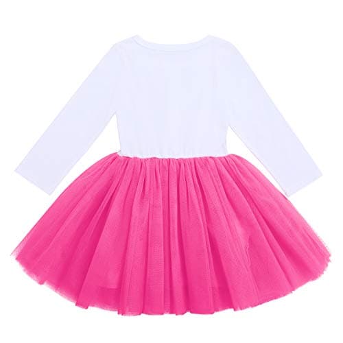 ODASDO Toddler Girls 1st/2nd/3rd Birthday Long Sleeve Tutu Princess Dresses