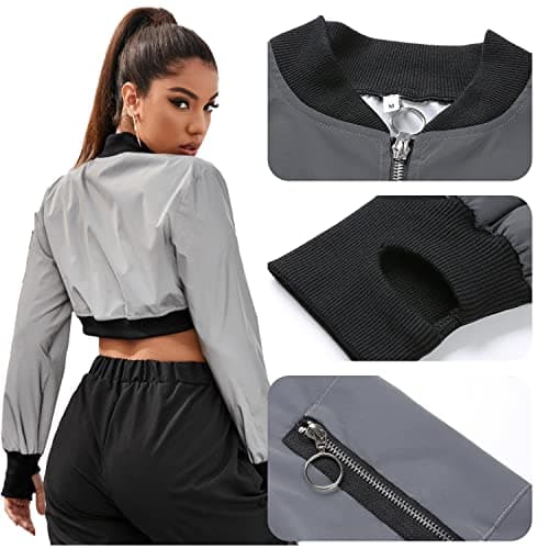 Reflective Rave Crop Top for Women