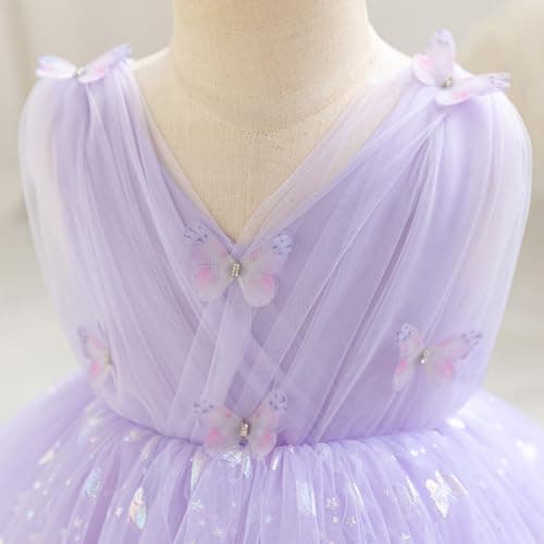 Shiny Butterfly Tutu Dress for Toddler Baby Girls