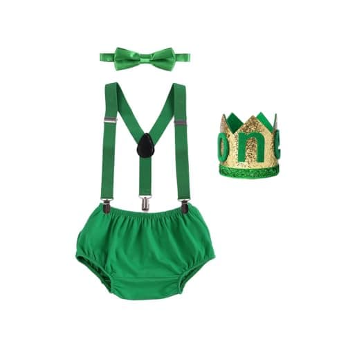 Baby Boys 1st Birthday Cake Smash Outfit - Wild ONE Theme
