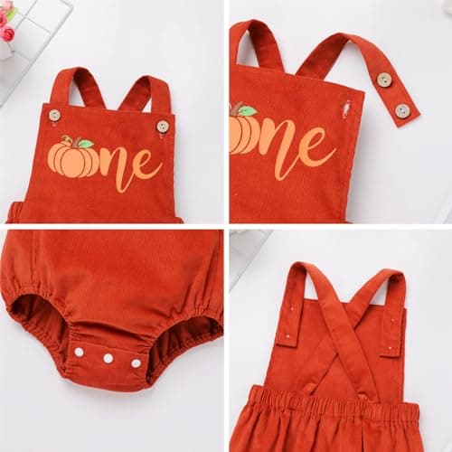 IMEKIS Boho Backless Overalls Romper for Baby 1st Birthday Cake Smash Photo