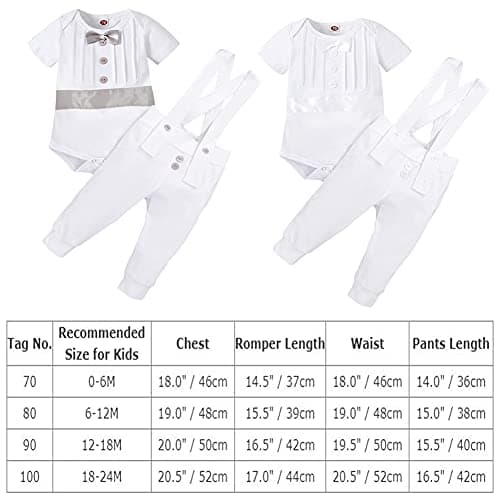 Baby Boys Christening Outfit Romper Set