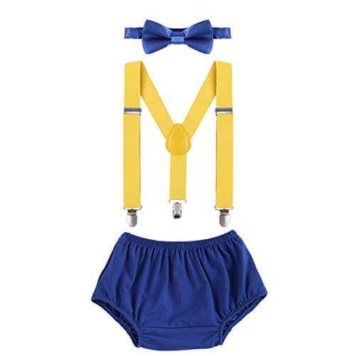 Baby Boys First Birthday Cake Smash Outfits Set