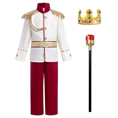 ODIZLI Prince Charming Costume for Kids Boys - Halloween Carnival Dress Up Suit