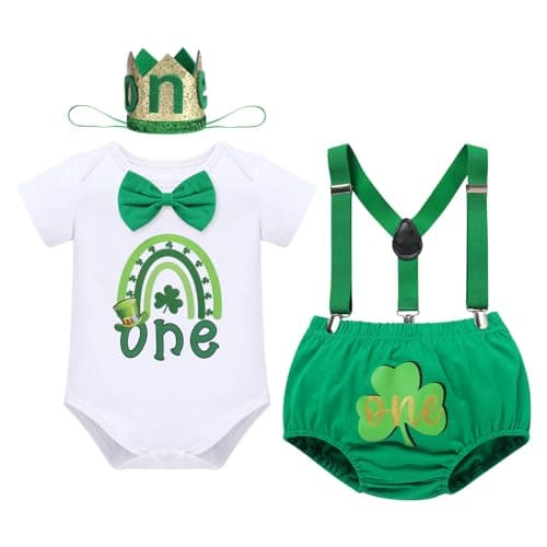 Baby Boy 1st Birthday Cake Smash Outfit 4pcs Set