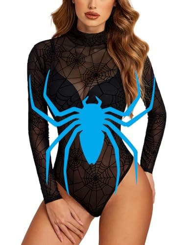 Long Sleeve Mesh Bodysuit for Women