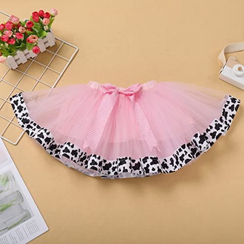 Baby Girl 1st Birthday Farm Cow Ladybug Romper Tutu Skirt Headband Cake Smash Photo Shoot Clothes