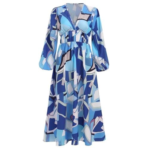 Boho Floral Print Maxi Dress for Women