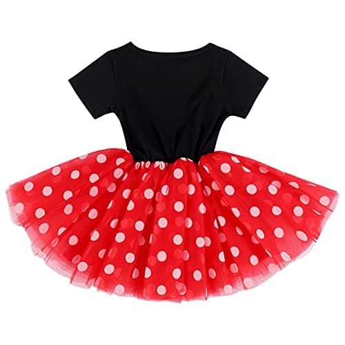 IMEKIS Baby Girls Polka Dots Tulle Tutu Dress for 1st 2nd Birthday Party