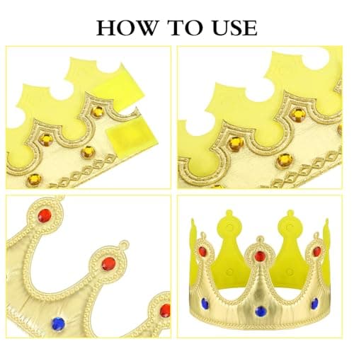 Birthday King Crowns for Halloween and Nativity Costumes