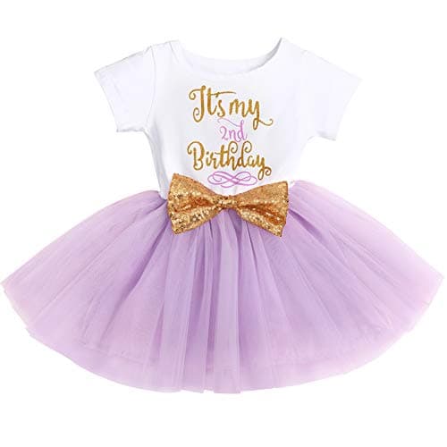 IBTOM CASTLE Baby Girls Newborn 1st/2nd Birthday Cake Smash Tutu Dress