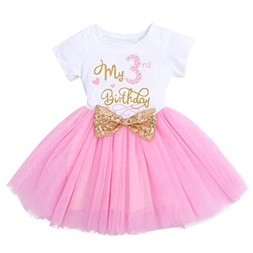 IBTOM CASTLE Baby Girls Newborn 1st/2nd Birthday Cake Smash Tutu Dress