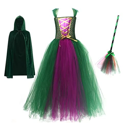 Girls Witch Halloween Costume for Kids 2-12T