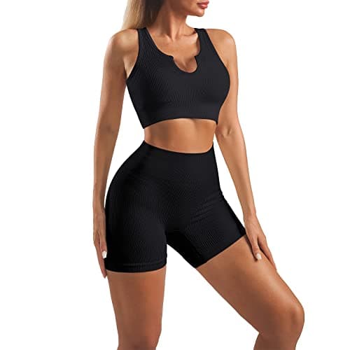 Lingdu Women's Yoga Outfits 2 piece Set