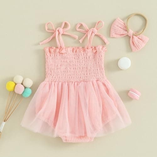 Baby Girl 1st Birthday Butterfly Embroidery Romper