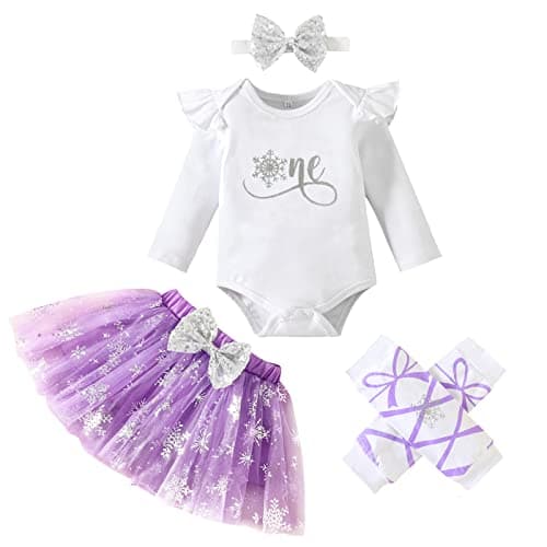 GRNSHTS Baby Girl 1st Birthday Cake Smash Tutu Outfit Set