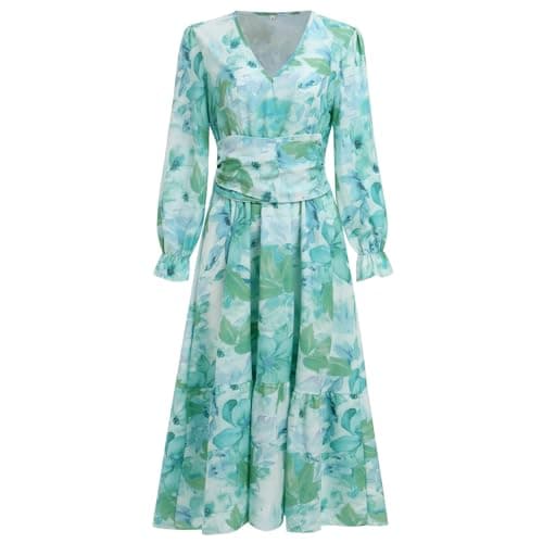Boho Floral Print Maxi Dress for Women