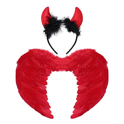 Girl's Angel and Devil Costumes for Halloween (Ages 2-12)