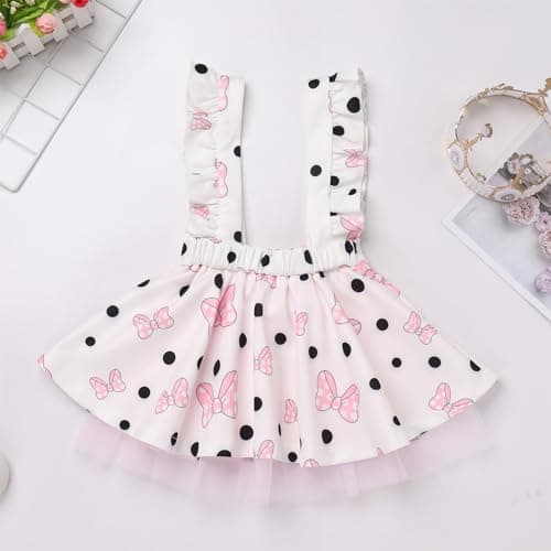 IMEKIS Toddler Mouse Birthday Outfit Shirt & Overalls+winter accessories