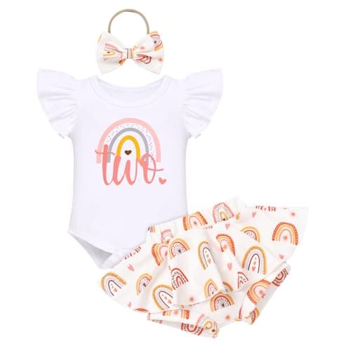 Summer Baby Girls Sunflower Mouse Outfit Set