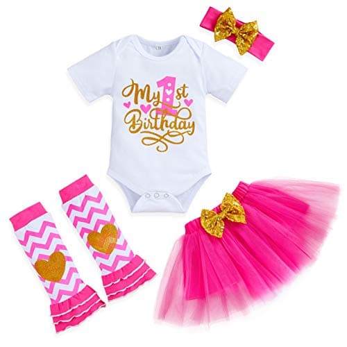 Baby Girl 1st Birthday Cake Smash Outfit Set