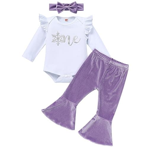 Baby Girls 1st Birthday Pumpkin Winter Outfit