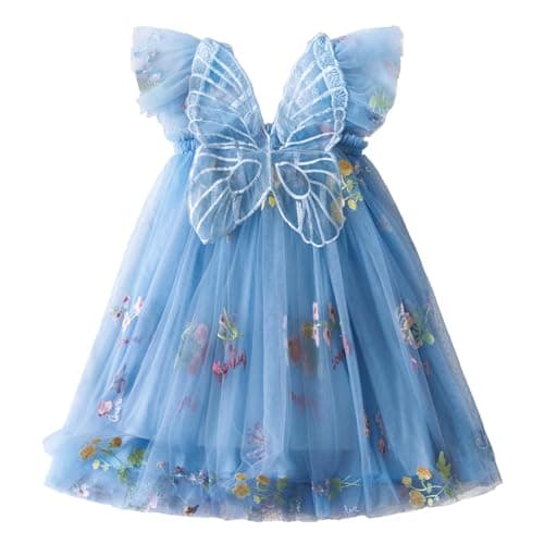 TTYAOVO Toddler Girl Tulle Birthday Party Dress
