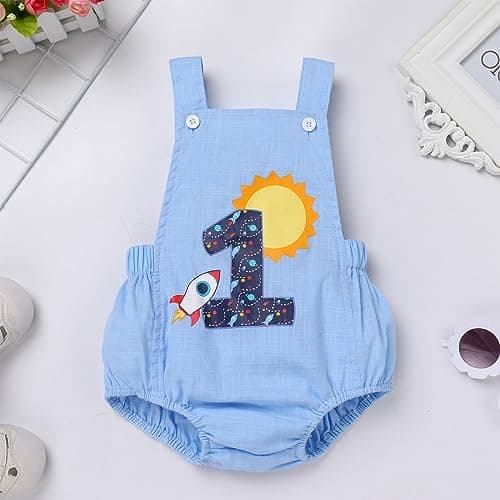 Boho 1st Birthday Romper for Baby Girls and Boys