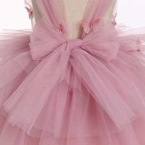 Toddler Girls Rainbow Butterfly Party Dress