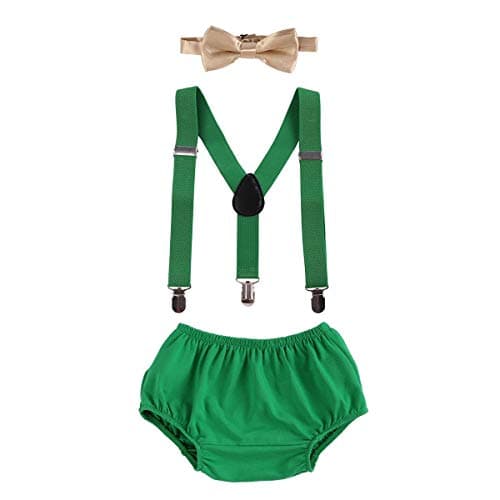 Baby Boys First Birthday Cake Smash Outfits Set