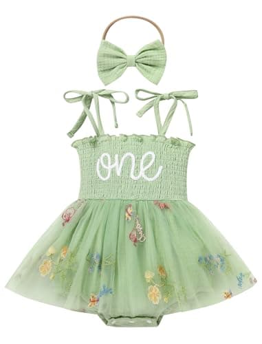 Baby Girl Strawberry Birthday Outfit: Boho Romper Dress with Headband for Summer Cake Smash Photoshoot