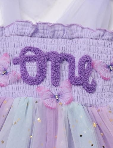 FYMNSI Baby Girl 1st Birthday Cotton Tutu Jumpsuit Summer Dress
