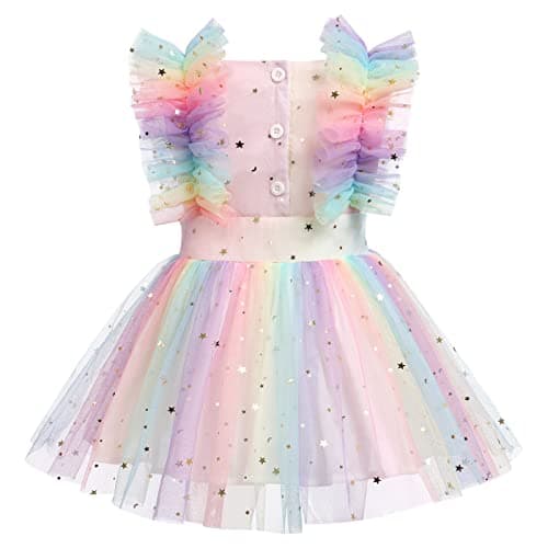 Baby Girl 1st Birthday Outfit Princess Dress with Diaper Cover