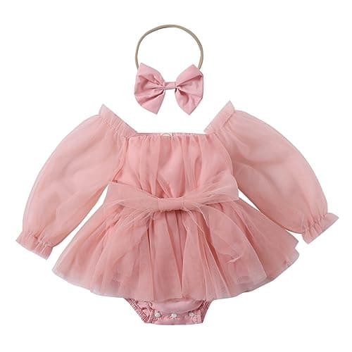 Newborn Baby Girls Butterfly Romper Princess Dress for 1st Birthday Photo Shoot
