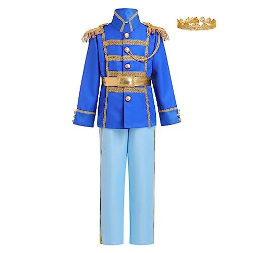 ODIZLI Prince Charming Costume for Kids Boys - Halloween Carnival Dress Up Suit