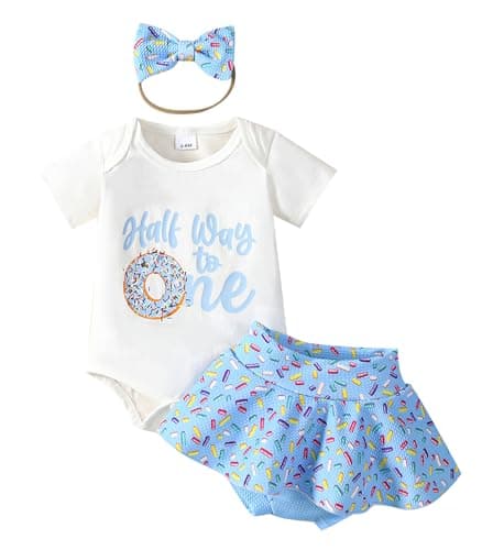 ADXSUN Baby Girl Birthday Outfit Set