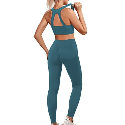 Lingdu Women's Yoga Outfits 2 piece Set