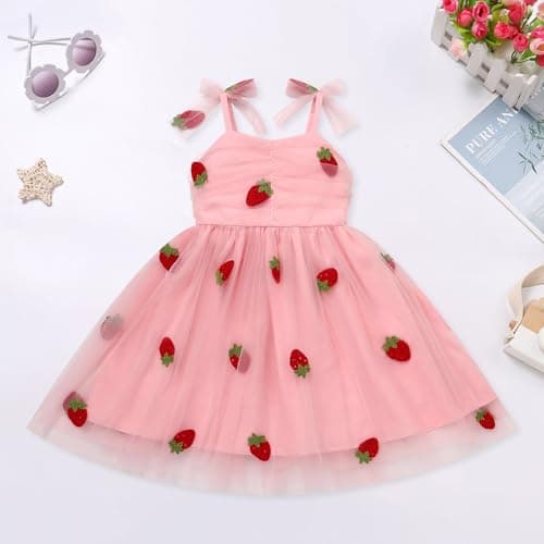IMEKIS Toddler Birthday Princess Dress for 1-6T Photo Shoot
