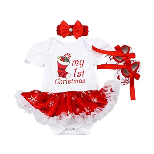 Baby Girls My First Christmas Outfit