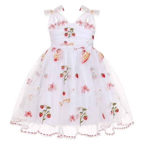 Birthday Party Dress for Baby Girls - Spaghetti Straps Tulle Tutu Princess Dress